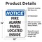 Signmission Fire Alarm Panel Located Inside, 10 in W x Rectangle, Vinyl Decal OS-2PACK-NS-D-1014-V-12534 - alternate 5